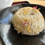 地鶏らーめん 翔鶴 - 半チャーハン