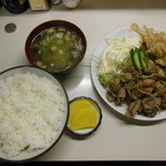 銀星食堂 - 2014.12　Ａ定食（焼肉定食）