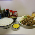 銀星食堂 - 2014.12　Ａ定食（焼肉定食）