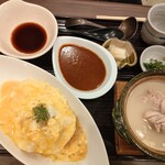 げんかい食堂 - オムライス　小鍋付き