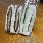 K'sキッチン - ツナサンド（340円）とカツ（490円）
