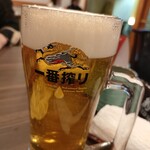 げんかい食堂 - 生ビール中