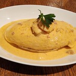 1+2 - エビとトマトクリームのオムライス