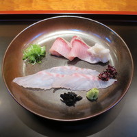 室町 和久傳 - 富山の寒ブリ、明石の鯛