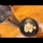 旬菜山元 - クリームチーズ　鰹節が からめてあってお酒が進みました