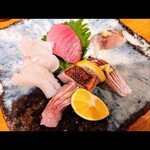 旬菜山元 - お造りの盛り合わせ