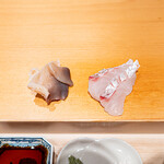 鮨 はしもと - 真鯛, 北寄貝