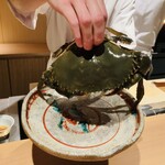 日本料理FUJI - 【写真⑪】ドウマンガニ(浜名湖)