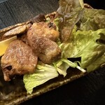 鰻将本店 - 地鶏ハツの炭火焼き