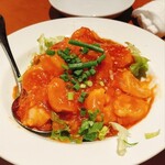 刀削麺 西安飯荘 - エビチリ