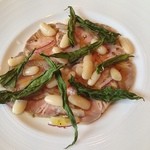 カーサ・デル・チーボ - 豚肩ロースの冷製アリスタ 白いんげん豆とカーボロネロのクロッカンテ