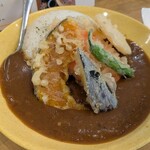 天丼とカレーの店 輪 - 料理写真:天ぷら野菜カレー(¥1,150)