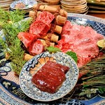 六本木 大皿焼肉 老中 - 【私のお勧め③】大皿焼肉 老中金襴手盛り