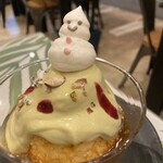 LatteArt-Bar Z.E.R.O - 雪だるまクリームかと思いきやメレンゲクッキー‪ෆ‪.*･ﾟ