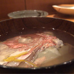 真 ゆき - 鯛頭のお吸い物