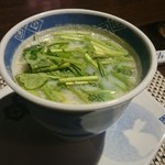 醤香 - 柔らか塩鶏と芹の豆乳白湯麺