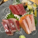 トロ政 - お刺身三点盛り