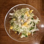 珈琲グルメ - このドレッシング和風なようで洋風な感じです