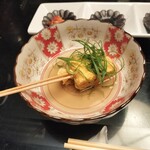 鶏匠 たけはし - 串に刺した出汁巻き卵のおでん