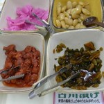 プラザホテル古川 - 漬け物と煮豆