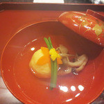 天雅 - 御椀　百合根真丈　甘鯛　