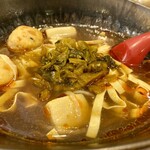 頂マーラータン - マーラータン２辛 がんもどき 豆腐干 高野豆腐 高菜 980円＋トッピング１個シール