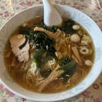 龍華園 - 半チャンラーメン（800円）のラーメン