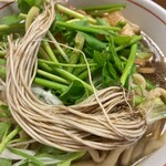 鼓志 - 【限定】三関セリ中華(特盛・手もみ太麺)