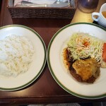 茶欧 - チーズハンバーグセット