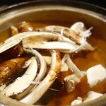 とく山 - ［８回目］牛肉しゃぶしゃぶ きのこ鍋・松茸