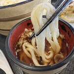 武蔵野うどん きやんち - 【2025.12.6(土)】麵をスープに付けた