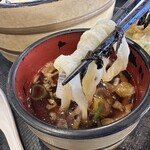 武蔵野うどん きやんち - 【2025.12.6(土)】麵をスープに付けた