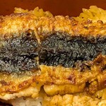 しんぱち食堂 - しんぱち食堂 茅場町店 鰻重  しっかり焼かれて硬めの食感の皮