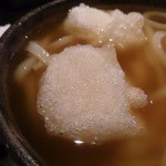 トッピングの揚げ餅（2個のってます）