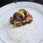 ラ クチーナ ヴェンティトレ - マッシュルームとパンチェッタのパスタ