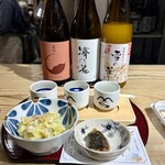 信州くらうど - 日本酒利き酒セット お通し付き