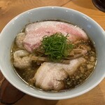 中華そば しば田 - 特製（地鶏）背脂煮干そば 1820円