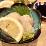 恵美寿屋 - ホタテ貝柱のお造り