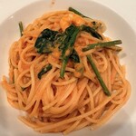 mamma - エビとほうれん草のトマトクリーム