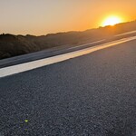 897 4茶屋 - 夕日に照らされる大井川♡