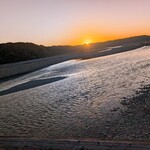 897 4茶屋 - 日没の大井川♡