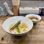 3931WORKS. - 味玉昆布水つけ麺 醤油