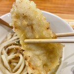 切麦や 甚六 - かしわ天
