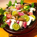 樽八 - 京赤地鶏＆キノコ柚子鍋