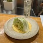 BurgerPOLICE - レタスのサラダ　コーンポタージュドレッシング:コースの１品