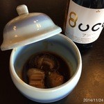 割烹旅館　志みず - なまこ2014.11.24(月・祝)13時　昼飯1万円也(^o^)/　飲物別　焼渡り蟹と鯖が絶句！
      漬物、もろみアイスも絶品