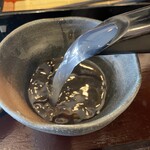そば芳 - そば湯は、ミディアムボディ系