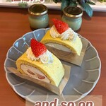 and so on - 米粉のまごめ塩ロールケーキ