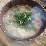 ろばたやき山ろく - 団子汁