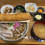 紬生 食堂カフェ - 贅沢タチウオ丼定食(2025年12月6日撮影)